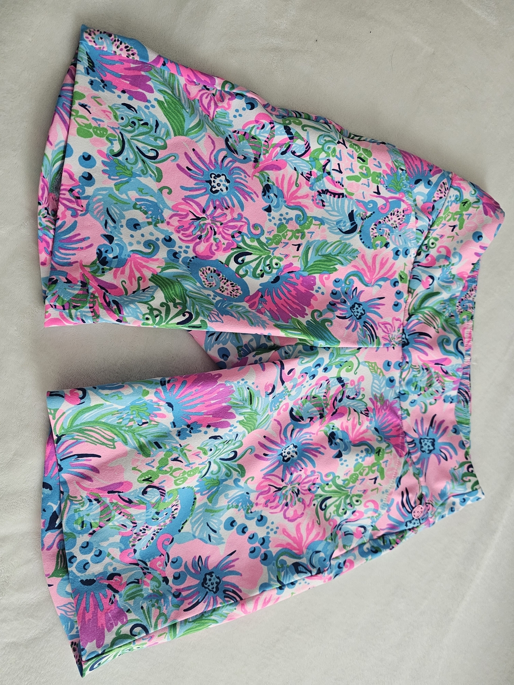 Lilly Pulitzer Pink Multi Floral Pull-On Shorts